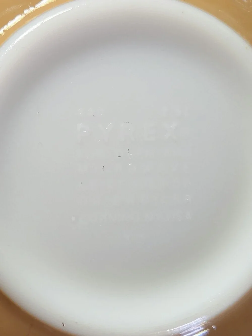 Vintage PYREX Woodland Tan Brown Cinderella Nesting Mixing Bowl Set #442 #443